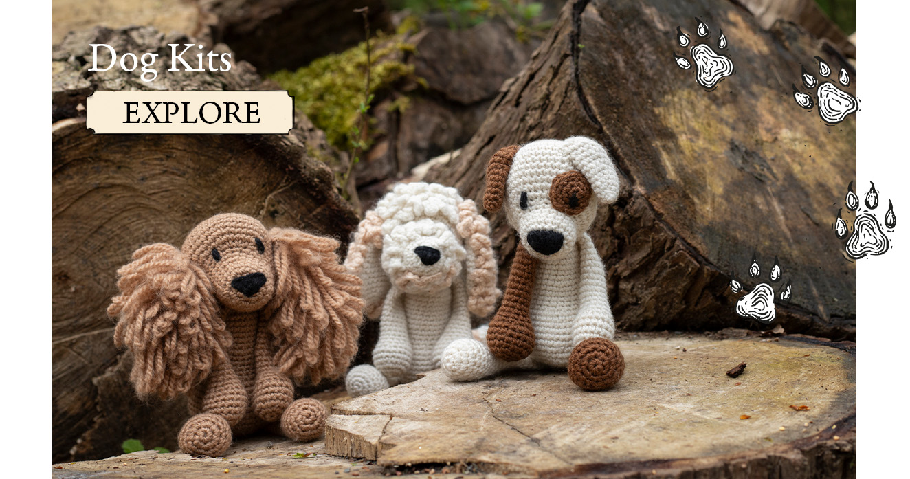 Crochet Dog Kits TOFT patterns pets Kerry Lord